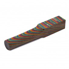 Layered Coloured Wood Blank - Red, Orange, Blue, Green and Purple