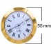 55mm Clock Insert - Gold Bezel - Roman numerals