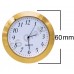 60mm Clock Insert - Gold Bezel - Arabic numerals
