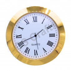 33mm Clock Insert - Gold Bezel - Roman numerals