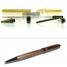 Gun Metal European Pen Kit, Single Kit