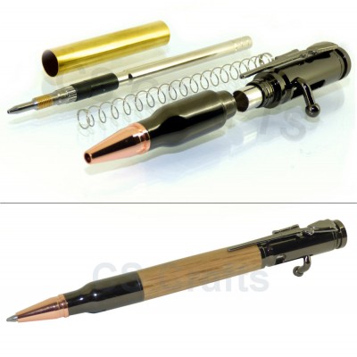 Gun Metal Lock n Load Bolt Action Bullet Pencil Kit